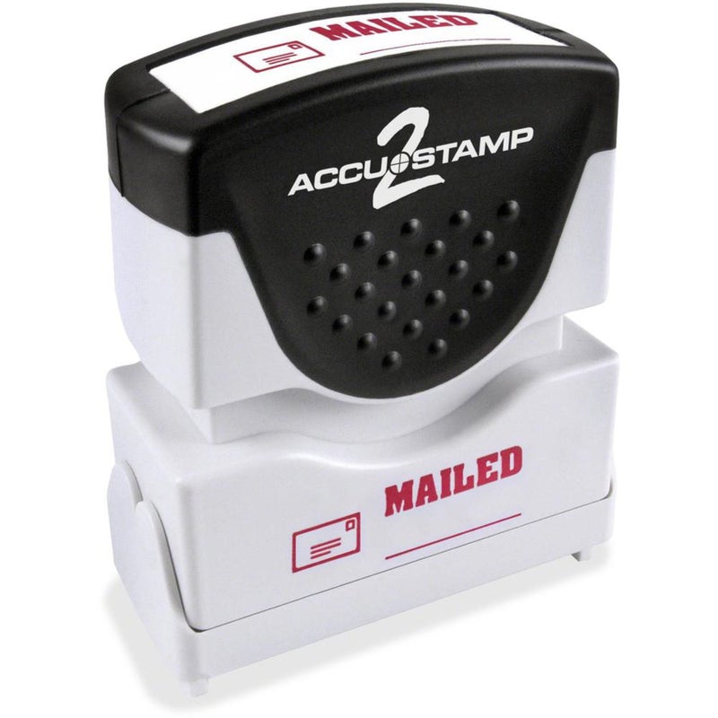 AccuStamp COSCO MAILED Message Stamp - Message Stamp - MAILED - 0.50 Impression Width - Red - Rubber - 1 Each - Image 1